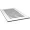 Ekena Millwork Vertical Surface Mount PVC Gable Vent: Functional, w/ 3-1/2"W x 1"P Standard Frame, 22"W x 38"H GVPVE22X3801SF - alternate 2